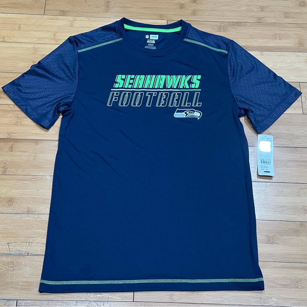 NFL Team Apparel Seattle Seahawks TX3 Cool Shirt Men’s Medium Blue NWT